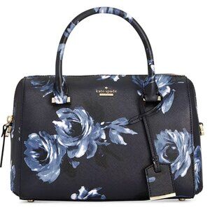 Kate Spade Night Rose Satchel - Navy Blue